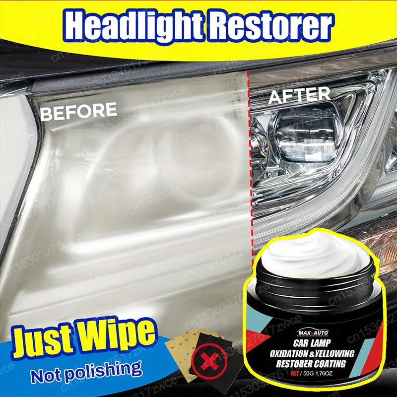 Car Headlight Restoration Polishing Liquid Kit