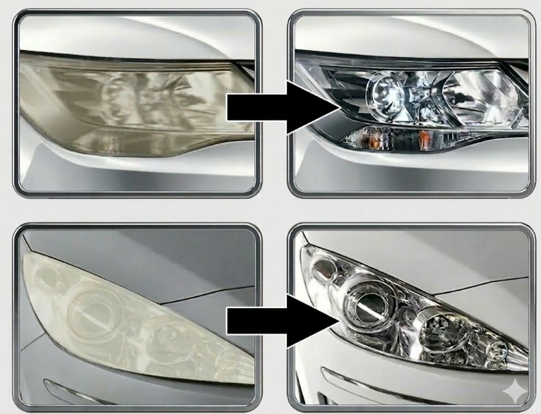 Car Headlight Restoration Polishing Liquid Kit