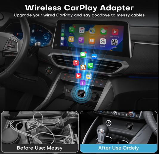 2in1 Wireless CarPlay and Android adapter